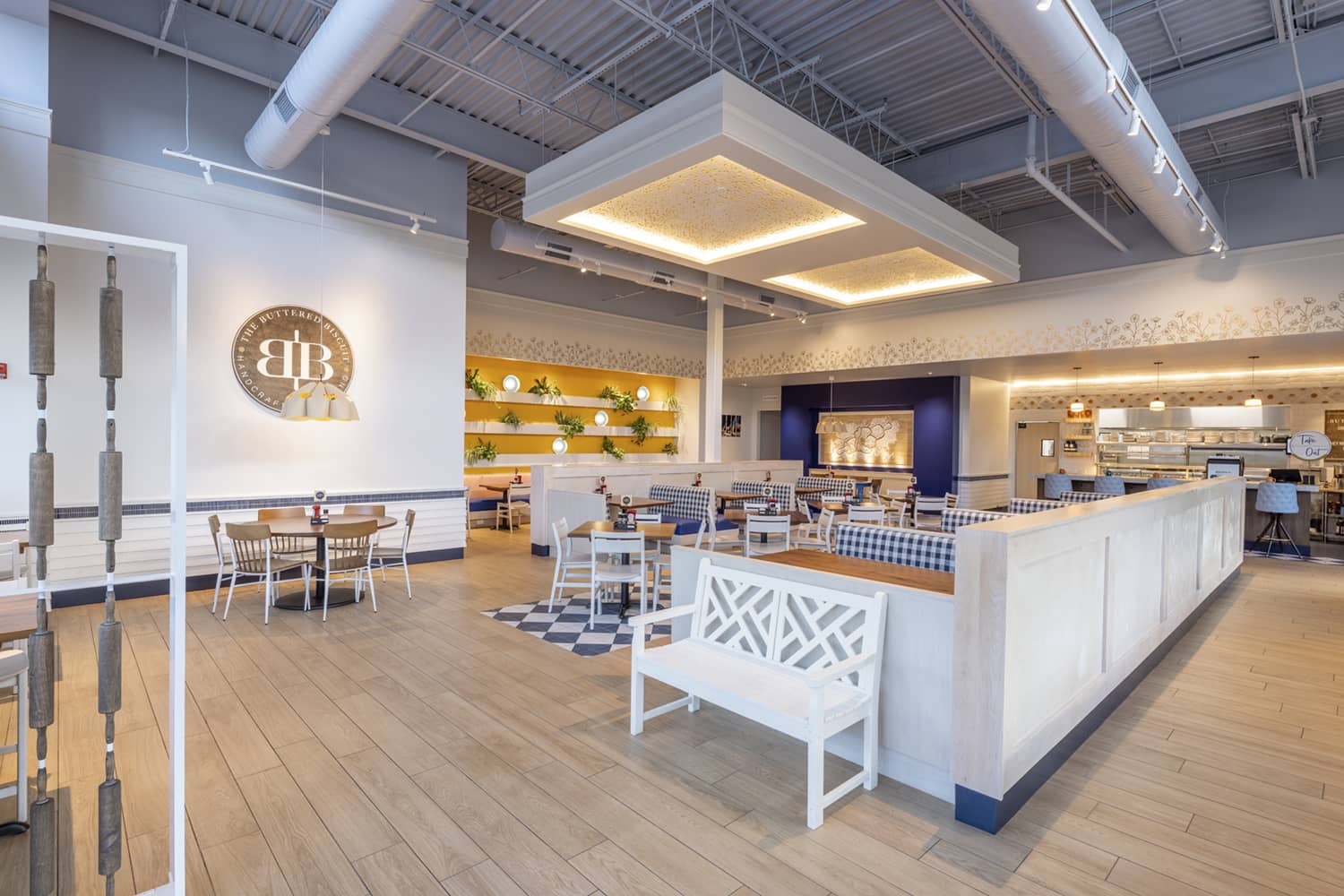 the Buttered Biscuit restaurant interior