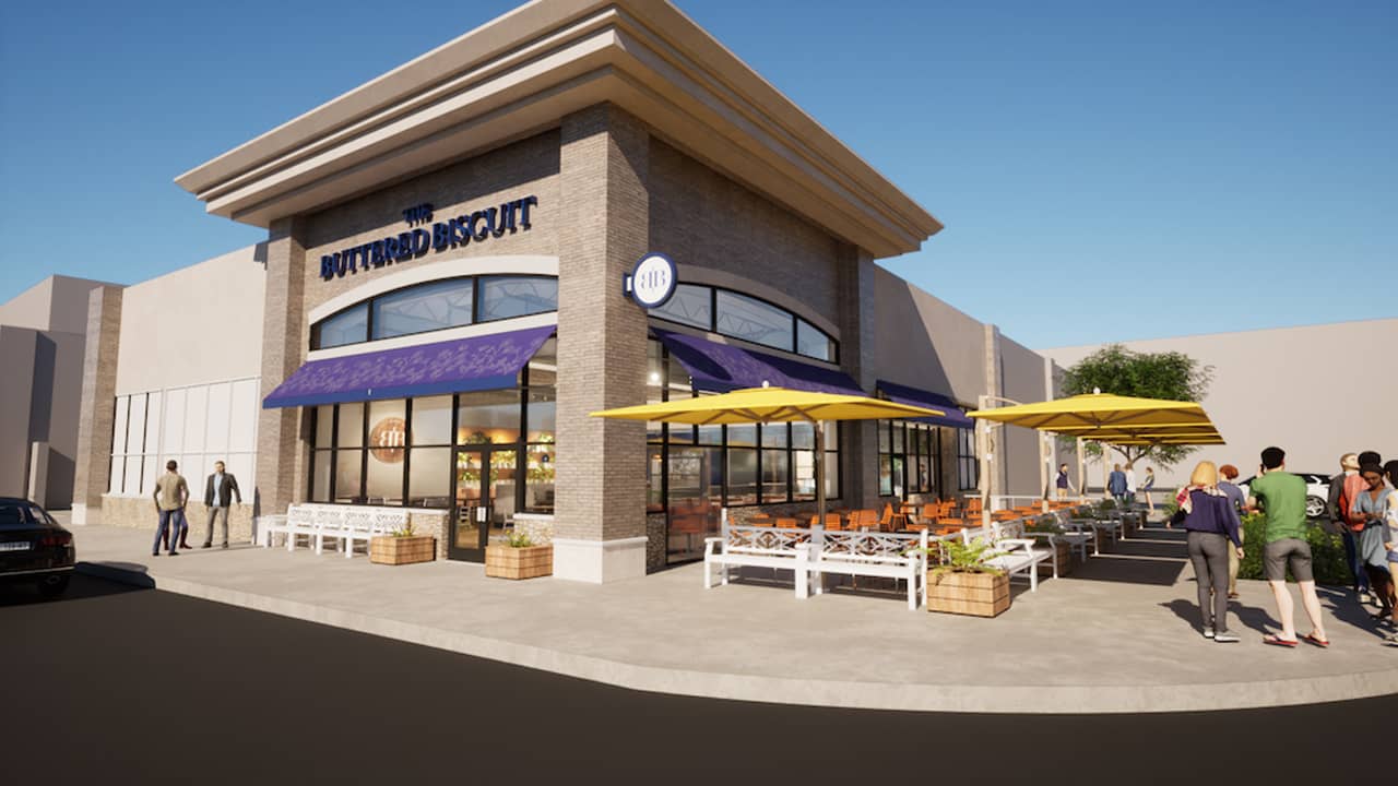 Artist rendering of the Buttered Biscuit Little Rock location