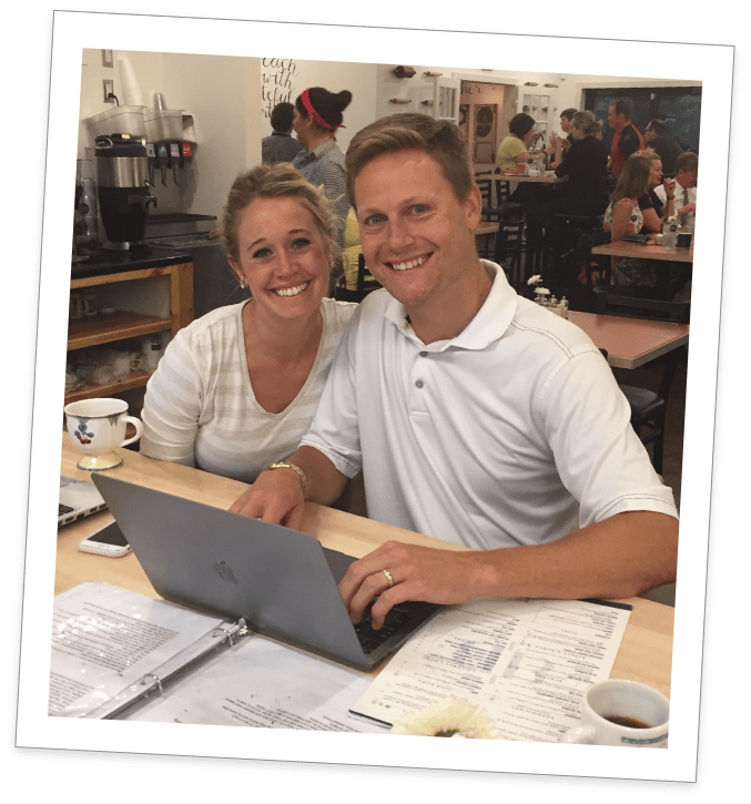 Anna and Sam, founders of the Buttered Biscuit