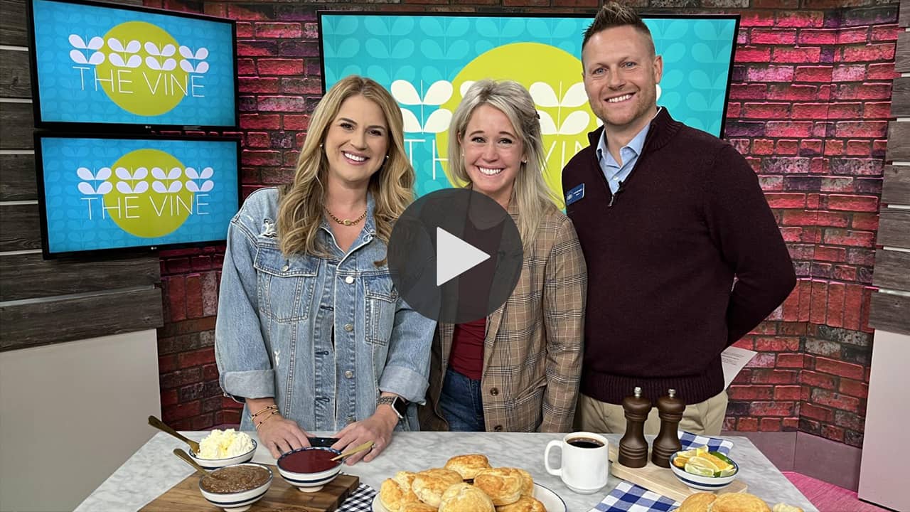 the Buttered Biscuit owners being interviewed