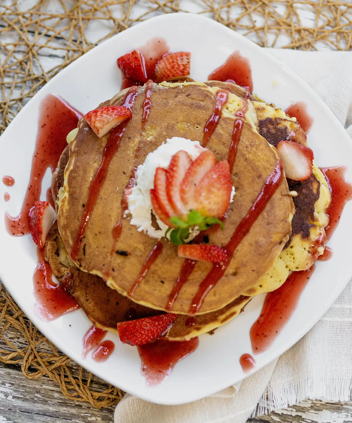 strawberry pancakes