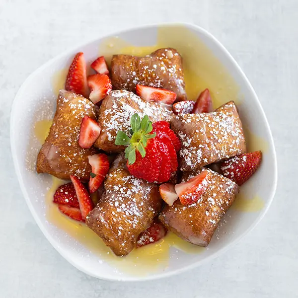 strawberry beignets