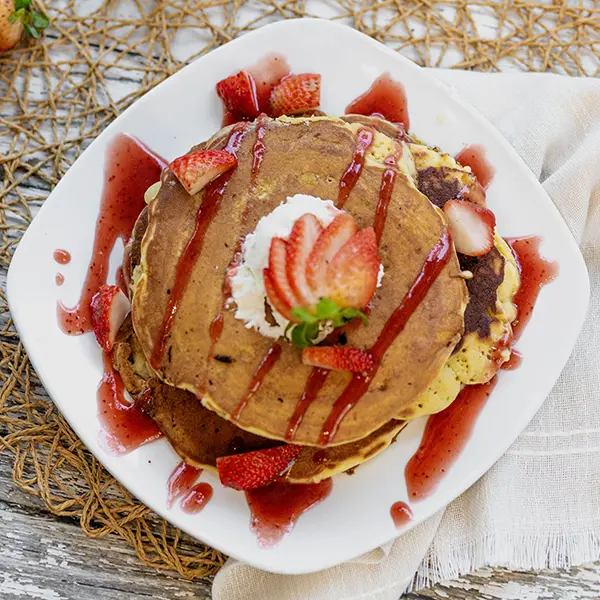 strawberry pancakes