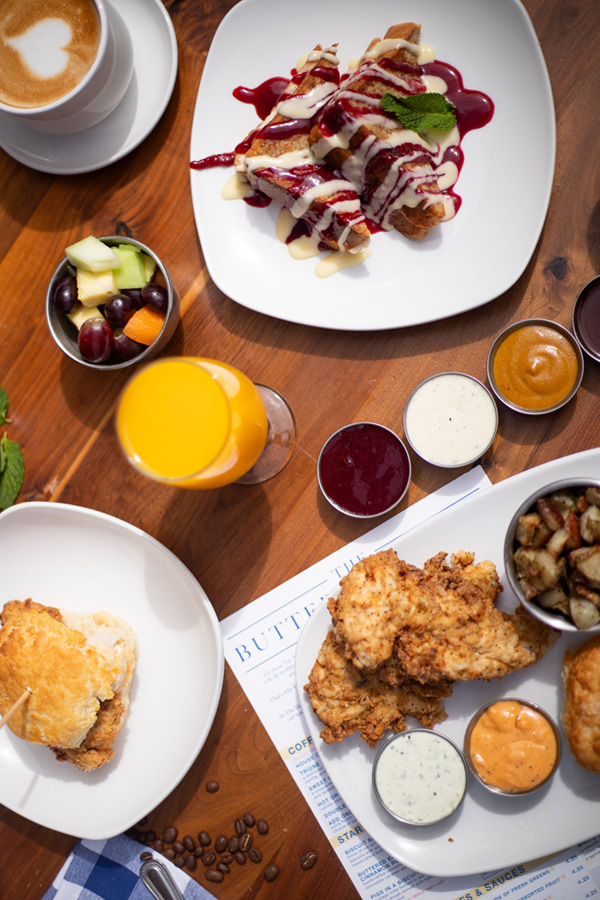 Seasonal menu offerings from the Buttered Biscuit